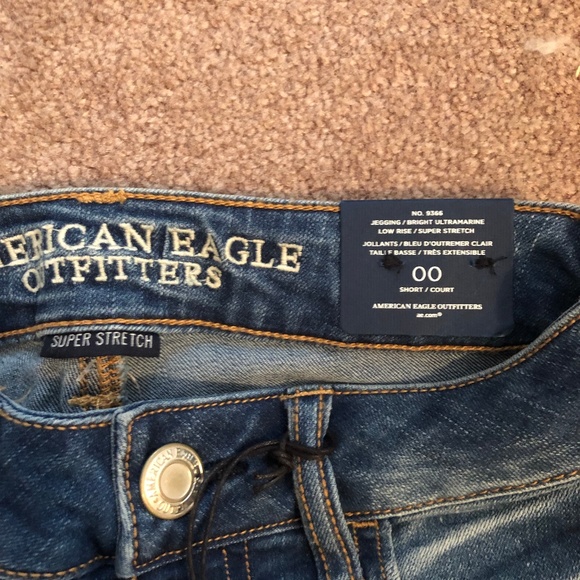 American Eagle Low Rise Jeggings Size 00 Short - Picture 3 of 3